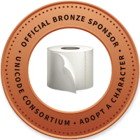 Unicode Consortium Official Bronze Sponsor of the bogroll emoji